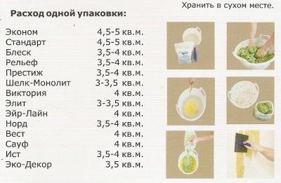 Как клеить жидкие обои &mdash; на стену, потолок, пошаговая инструкция, фото